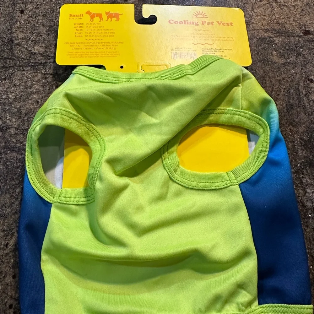 Sun Squad Pet Cooling Vest, Zipper Front, Ombre‎ small, medium & large